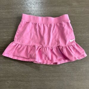 Nike Girls Pink Tennis Skirt Skort With Shorts M
